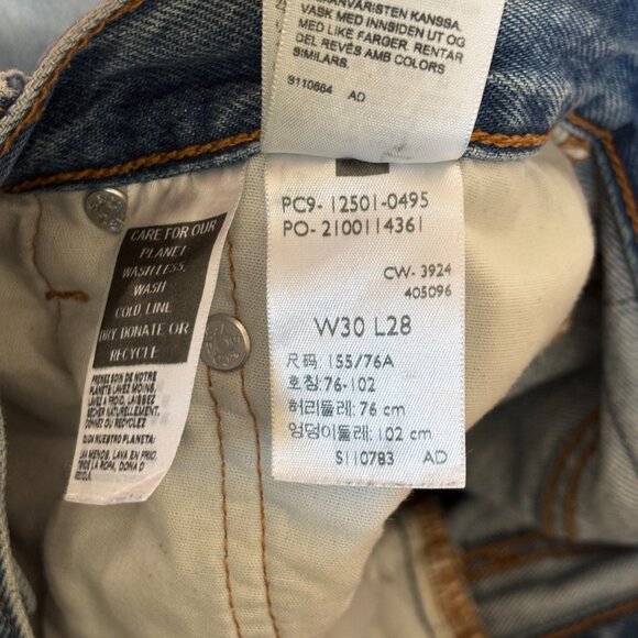 Women's Levi 501 JEANS OXNARD ATHENS PUSHE DENIM JEANS - Picture 11 of 11